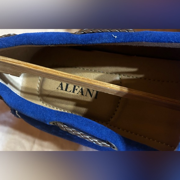 Blue Suede Men's Loafers Alfani men’s 11 *Brand New* - Picture 7 of 9